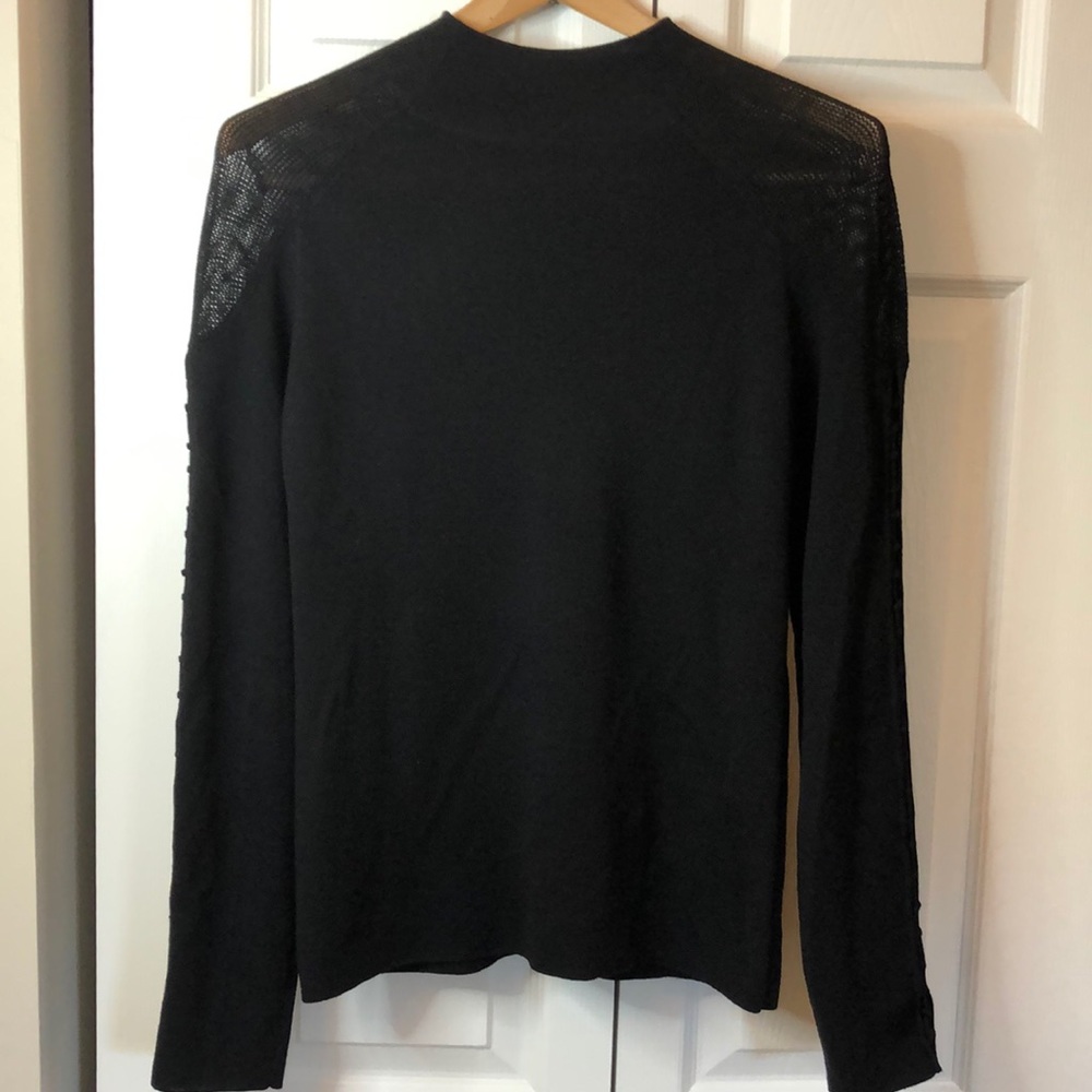 Tahari mock turtleneck with unique sleeves